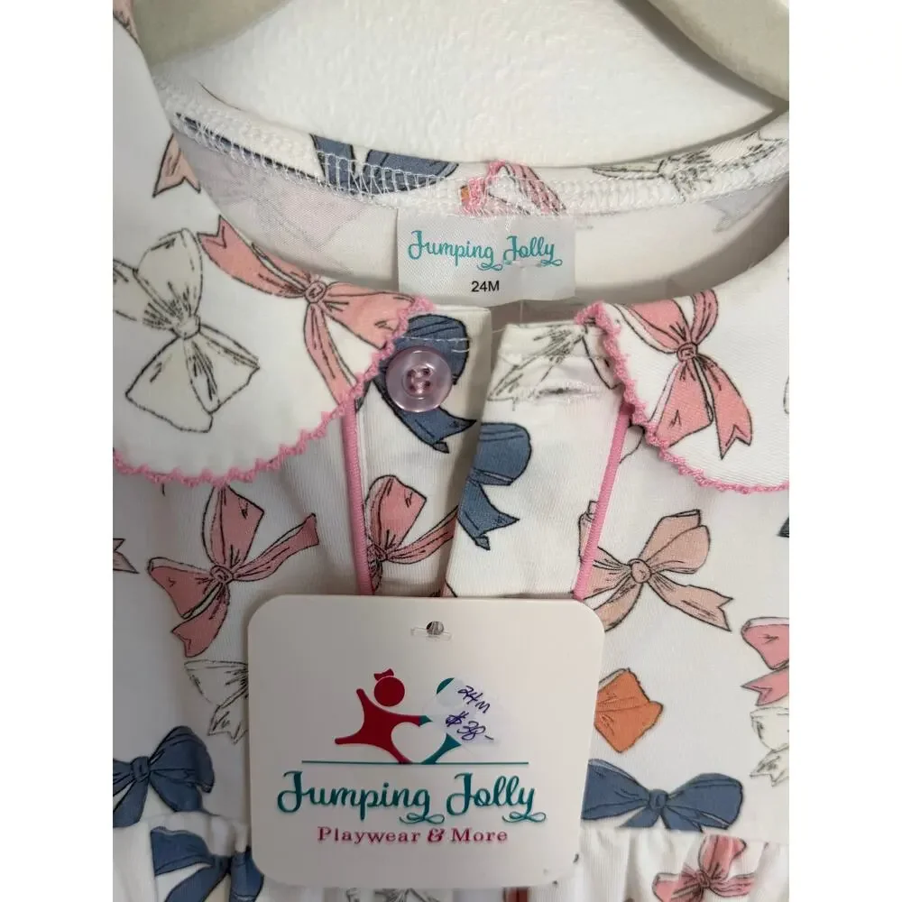 Jumping Jolly Bow Jumper NWT size 24mo